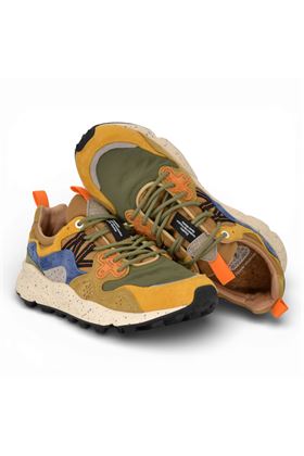 Sneaker uomo Flower Mountain in camoscio e tessuto multicolore. FLOWER MOUNTAIN | YAMANO3M-131G50
